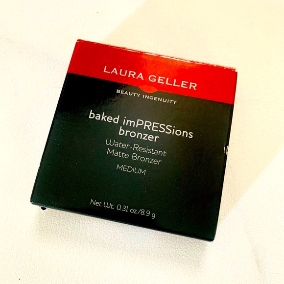 NIB Laura Gellar Baked Impressions Water Resistant Matte Bronzer - Medium - Picture 2 of 11